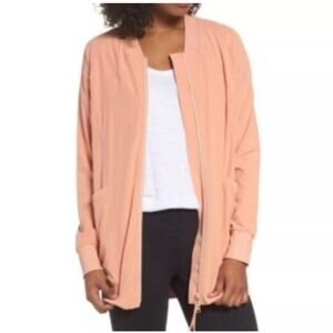 Zella Peach‎ Color Full Zip Oversize Jacket XS Lightweight